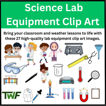 Preview of Science Lab Equipment Clip Art - Science Clipart