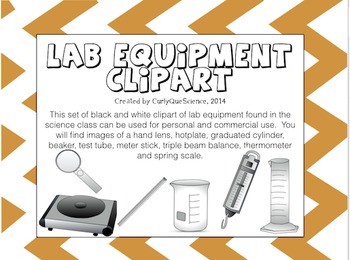 Preview of Science Lab Equipment Clipart