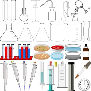 chemistry lab equipment clipart