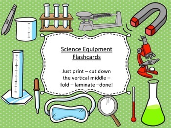Preview of Science Lab Equipment Flash Cards