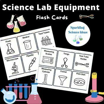 Science Lab Equipment Flash Cards - Printable Chemistry Activities.