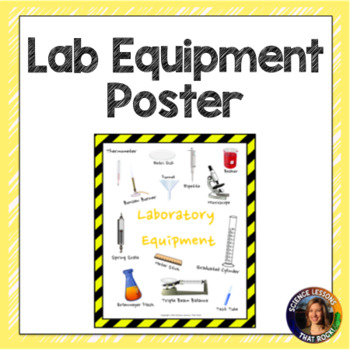 Science Lab Equipment Poster by Science Lessons That Rock | TpT