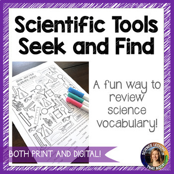 Preview of Science Lab Equipment Tools Seek and Find