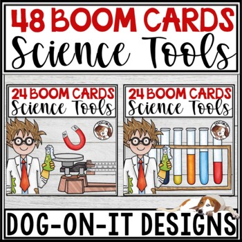 Preview of STEM Science Lab Equipment and Tools BOOM Cards Bundle