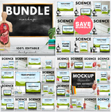 Science Lab Mockup Bundle Canva and PowerPoint Templates E