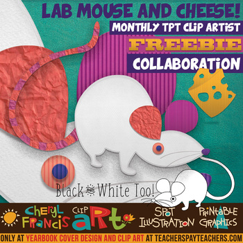 Preview of Science Lab Mouse with Cheese Clip Art
