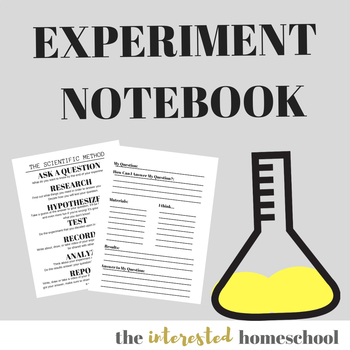 Preview of Science Experiment Notebook