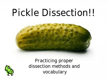 Preview of Science Lab Pickle Dissection