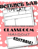 Science Lab Report Template! {EDITABLE & Works for ALL Grades!}