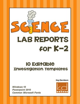 Preview of Science Lab Reports for K-2