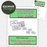 Science Lab Roles Classroom Management Signs and Student C