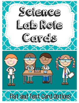 Preview of Science Lab Role Cards (Flat or Tent) for Collaborative Learning