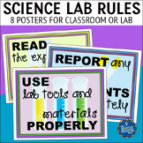 Science Lab Rules Posters Set 1
