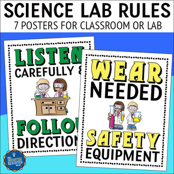 Science Lab Rules Posters by The Brighter Rewriter | TpT