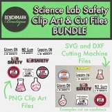 Science Lab Saferty Clip Art & Cut Files Bundle PNG DXF SV