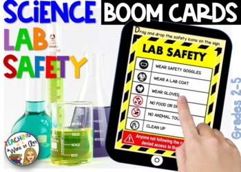 Preview of Science Lab Safety BOOM CARDS- DISTANCE LEARNING