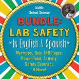 Science Lab Safety Bundled Package in English and Spanish