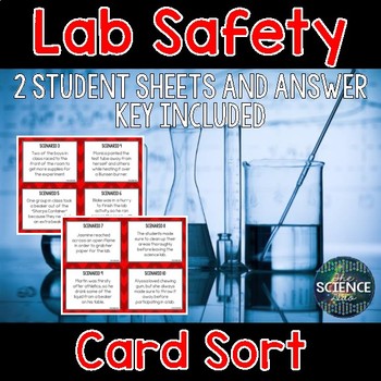 Preview of Science Lab Safety Card Sort