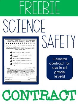 Science Lab Safety Contract by Mrs Price | Teachers Pay Teachers