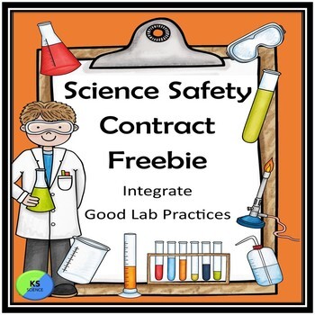Preview of Science Lab Safety Contract Freebie | Back To School Classroom Management