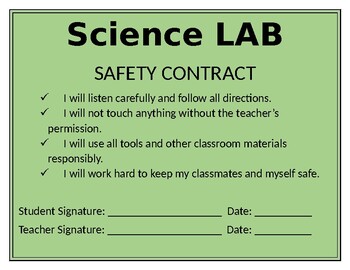science lab safety rules middle school