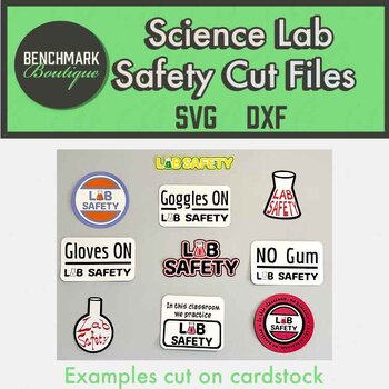 Preview of Science Lab Safety SVG Cut Files for Cutting Machines Lab Safety Bulletin Board
