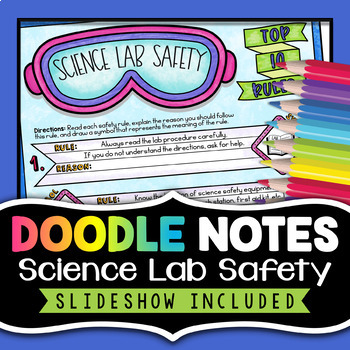 Preview of Science Lab Safety Doodle Notes - Lab Safety Activity