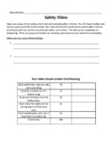 Science Lab Safety Lab Video Assignment and Rubric
