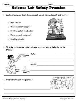 Science Lab Safety Packet (JAM-PACKED!) by Mrs. Lane | TPT