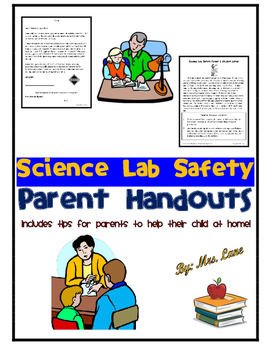 Preview of Science Lab Safety Parent Handouts (Help At Home)