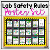 Science Lab Safety Poster Set- 20 Print & Go Posters