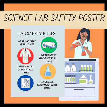 Preview of Science Laboratory Safety Poster for 4th Grade
