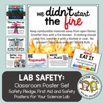 Lab Safety Posters by Getting Nerdy with Mel and Gerdy | TpT