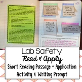 Lab Safety Read and Apply Interactive Notebook