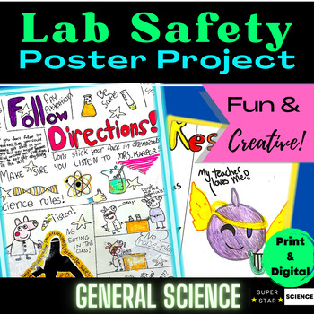 Science Lab Safety Rules Poster Project FUN STEM Creativity Activity