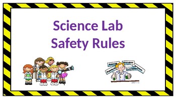 Preview of Science Lab Safety Rules Posters