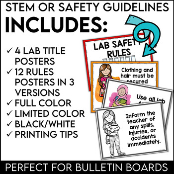 Science Safety Rules Posters for Older Students by Teachers Are Terrific