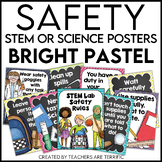 Science Safety Posters in Bright Pastel Colors