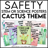 Science Safety Posters in a Cactus Theme