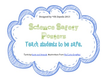 Preview of Science Lab Safety- Safety Rules Posters