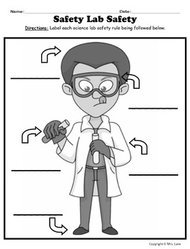 Science Lab Safety Worksheets by Mrs. Lane | Teachers Pay Teachers