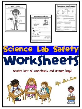Preview of Science Lab Safety Worksheets