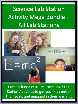 Preview of Science Lab Station Activity Mega Bundle - Includes 102 Lab Station Activities