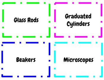 Preview of Science Lab Supplies Labels 