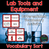 Science Lab Tool and Equipment Vocabulary Sort