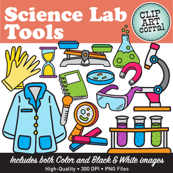 HALF PRICE! Science Lab Tools Clip Art by Clip Art Corral | TPT