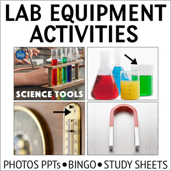 Preview of Science Lab Tools PowerPoints and Bingo Game