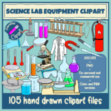 Science Lab Tools and Equipment Clipart Set