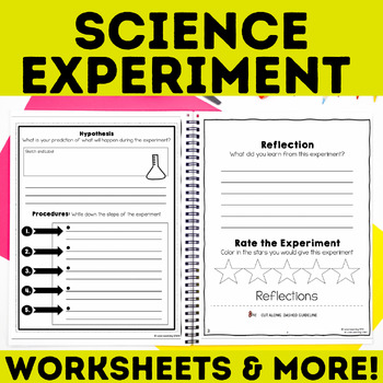 Preview of Science Experiment Worksheets or Science Lab Report - Scientific Inquiry Writing