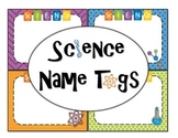 Science Labels Science Name Tags
